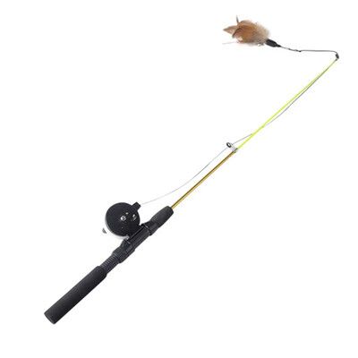 

Cat Bird Feather Teaser Wand Plastic Toys Stick Colorful Pens Cat Bars Pets Interactive Toys Flight Training