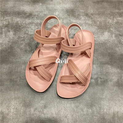 

Internet celebrity summer fruit shoes 2019 students new summer flatbottomed Korean version of 100 sandals fairy wind ins tide