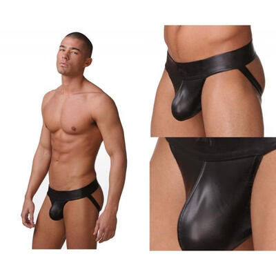 

Hot Sexy Mens Male&39s Thongs Underwear Faux Leather Jockstrap Underwear Erotic