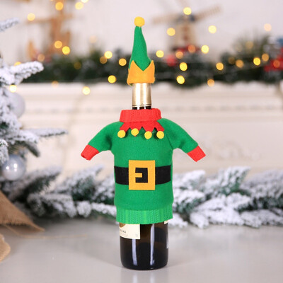 

Christmas Wine Bottle Cover Kit Wine Decorative Cover Set Xmas Party Holiday Dinner Table Decorations
