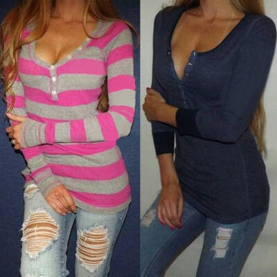 

Fashion New Casual Women Pullover T Shirt Long Sleeve Tops Shirt Blouse