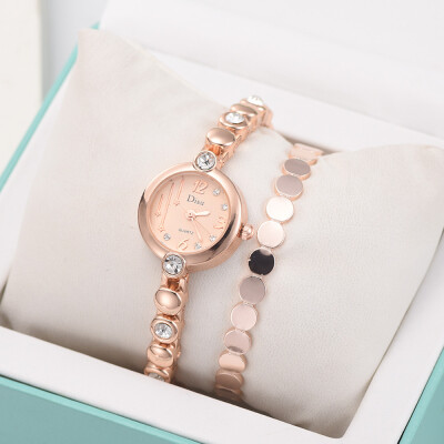 

RM Light Luxury Lady Temperament Watch Bracelet Set Chain Watch Birthday Gift