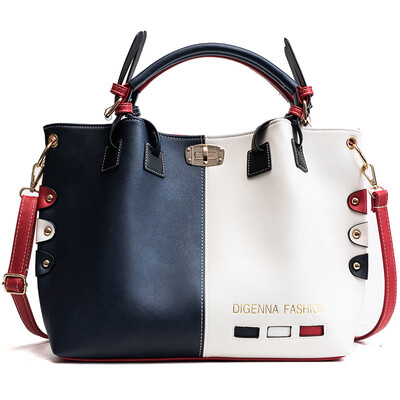 

Luxury Handbags 2019 Women Bags Designer Women Panelled Message Bag Female Leather Cross Body Bag Lock Shoulder Bags For Women