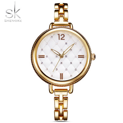 

SHENGKE wins 25 hot&simple fashion dial with diamond 3 meters waterproof watch