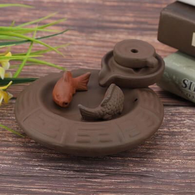 

Greensen Ceramic Incense Holder Censer Smoke Backflow Incense Burner Decor Ornament