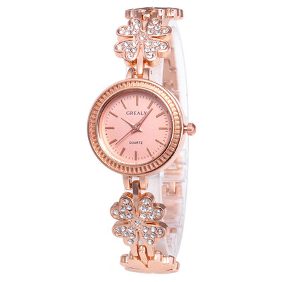 

Simple Relojes Para Mujer Womens Quartz Bracelet Watch Luxury Bayan Kol Saati Masonry Around The Rhinestone Temperamental