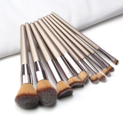 

19pcs Luxury Champagne Gold Makeup Brushes Set Reals Professional Powder Blusher Blender Brush Tools New Hot