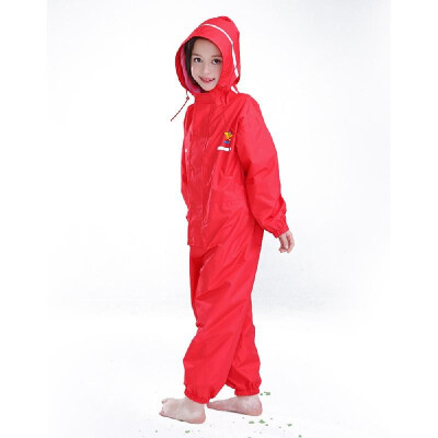 

Kids Raincoat Breathable Rainwear Waterproof Raincoat For Children Boys Girls Students Rainsuit Hooded High Visibility Reflective