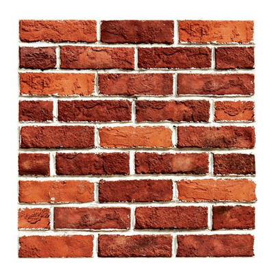 

3D Rustic Red Brick Stone Wall Decals Self-Adhesive Home Room Sticker Decor