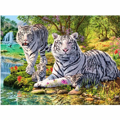 

diy Diamond embroidery decoration 9d diamond painting cross stitchti tiger vase Mosaic rhinestone pasted pattern gift