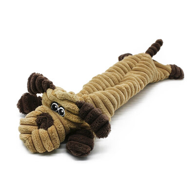 

Squeaking Animals Pet Toy Dog Pressure Releasing Squeaky Chew Toy Soft Bite Resistant No Stuffing Plush Toy For Dogs