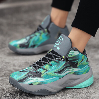 

Autumn high basketball shoes high to help breathable casual shoes wear non-slip shock absorbing sports shoes