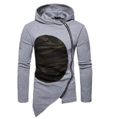 

Men Slim Fit Athletic Gym Muscle Hoodies T-shirt Tops Hooded Long Sleeve Blouse