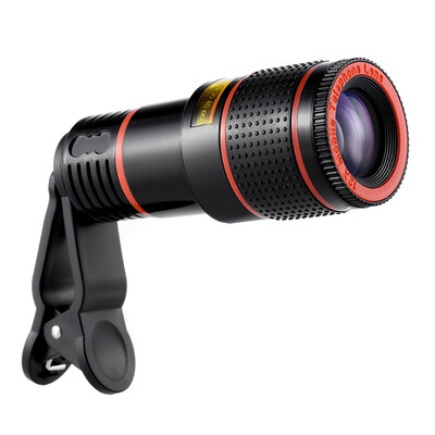 

Universal 12X Zoom Mobile Phone Clip-on Retractable Telescope Camera Lens for iPhone 6S 6 plus Samsung S7 S6 edge Smartphones