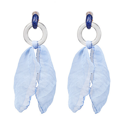 

Bohemia Trendy Yarn Flowers Drop Earrings For Women Wedding Party Jewelry Ethnic Statement Earrings Female 2019