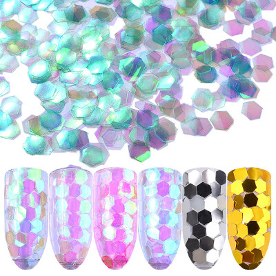 

Toponeto 6Color Diamond Shaped Dazzling Nail Sticker Colorful Nail Art Decoration