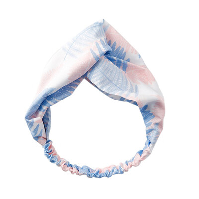 

1pc Women Girl Hair Accessories Holiday StyleLeaves Cross Hair Band Headband Band Wide Girl Elastic Hair Bands