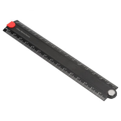 

Greensen Rulers Folding Aluminum Alloy Ruler 0-300mm Ruler Simple 90°Folding Metal Stationery Rule
