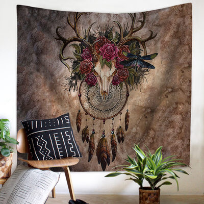 

Wall Hanging Dream Catcher Wall Tapestry Hippie Tapestry Colorful Tapestry Psychedelic Bohemian Feather Wall Tapestry