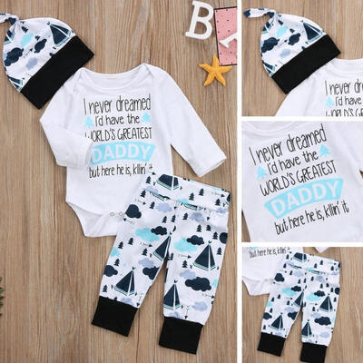 

Newborn Toddler InfaD02M Baby Boys Girls Cotton Romper PaD02Ms Clothes Outfits Set