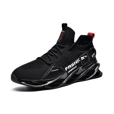 

Wear-resistant&comfortable blade sneakers breathable flying woven running shoes tide section casual mens shoes