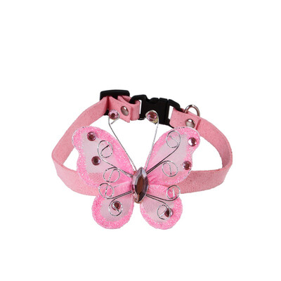 

Adjustable Pet Necklace Puppy Kitty Butterfly Seat-belt Buckle Collar Daily WalkingPartyHolidayWeddingBirthday Accessories