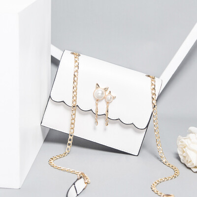 

Summer Ins Hand-held Ladies Up-to-date Korean Version Baitao Chain Single Shoulder Slant Bag Fashion