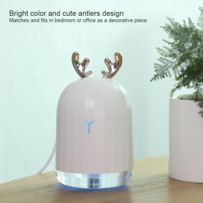 

Greensen 220ML Cute Antlers-Shaped Humidifier LED Night Light with USB Cable