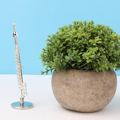 

Greensen 11cm Mini Copper Flute Model Musical Instrument Model Musical Gifts Home Decor Ornaments