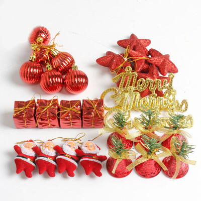 

28pcsSet Christmas Tree Decor Pendant Ornaments Artificial Bell Festival Decor