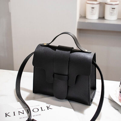 

2019 New Style Fashion Hot Womens Ladies Leather Flap Cross Body Bag Messenger Handbag Shoulder Bag Solid Hasp
