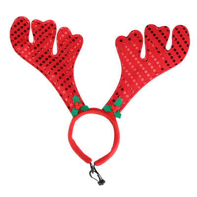 

Adjustable Elk Horn Sequins Dogs Pets Hairband Puppy Christmas Headband