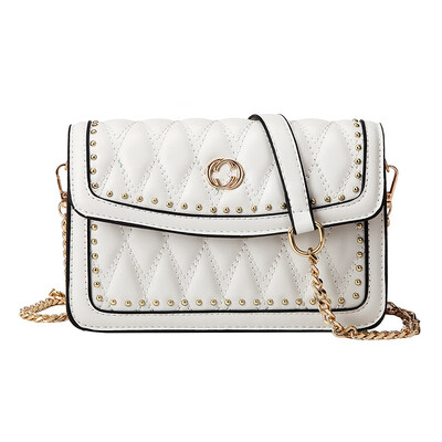 

Bag female 2019 new Korean version of the tide lace pearl wild chain ins handbag shoulder slung small square bag