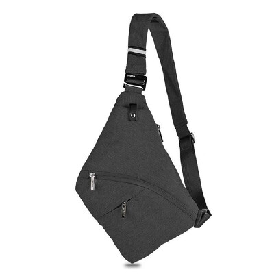 

Sling Bag Male Front Cross Body Bag Anti-theft Safety Chest Pocket Pouch Shoulder Bag for Men