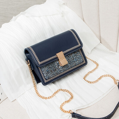 

French minority womens bag 2019 Korean version 100 lap slant bag summer texture small square bag