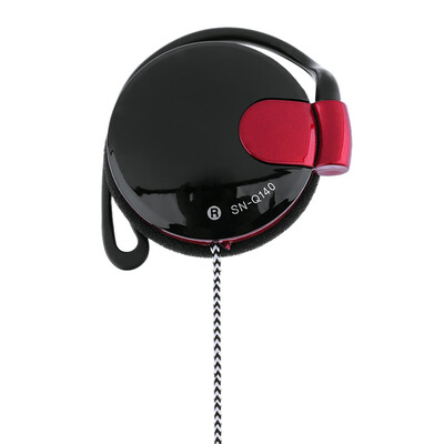 

35mm Wired Gaming Headset On-Ear Sports Headphones Ear-hook Music Earphones w Microphone In-line Control for Smartphones Tablet