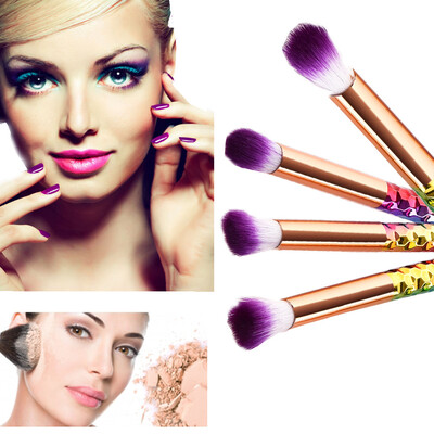 

Toponeto Professional Makeup Brushes Premium High End 4 pc Rose Gold Make Up Brushes Set