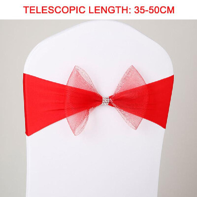 

Chair Sash Bow Elastic Chair Ribbon Back Tie Bands for Wedding Party Ceremony Banquet