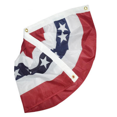 

Greensen USA Pleated Fan Flag American