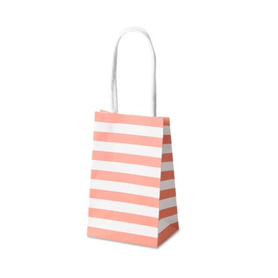 

FUNNYBUNNY 10pcs Wedding Birthday Decor Event Party Supplies Small Gift Bag with Handles Paper Gift Bag for Candy Jewelry Color