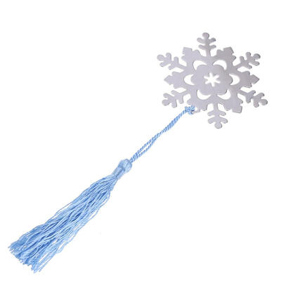 

Metal Snowflake Bookmark Page Maker Pendant Wedding Birthday Gift with Box
