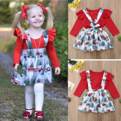 

Baby Girl Infant Party Outfits Christmas gift Newborn Romper Clothing Dress XMAS