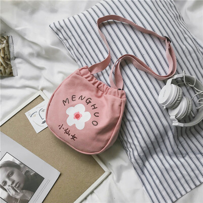 

Net Red Ins Baitacanvas Bag Girl Summer Bag Skew Bag Cute Girl Student Single Shoulder Bag