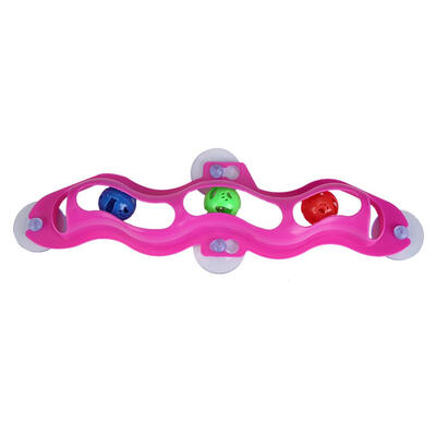 

Funny Pet Cat Toy Cats Kitten Window Suction Cup Track Ball Interactive Toy