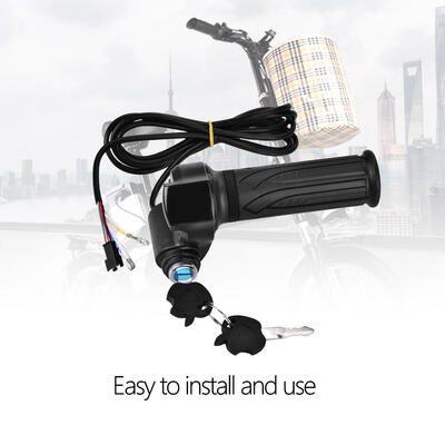

Greensen 1 Pair Waterproof LED Display Handlebar Grip for Electric Cars Bike Scooter
