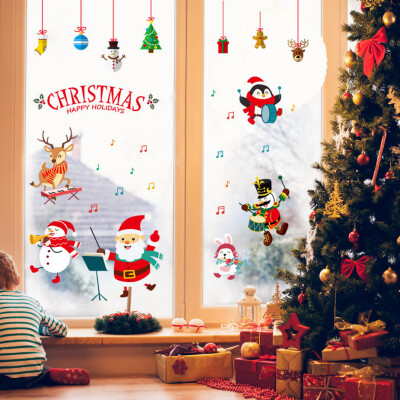 

QHM102016 Merry Christmas PVC Window Wall Sticker