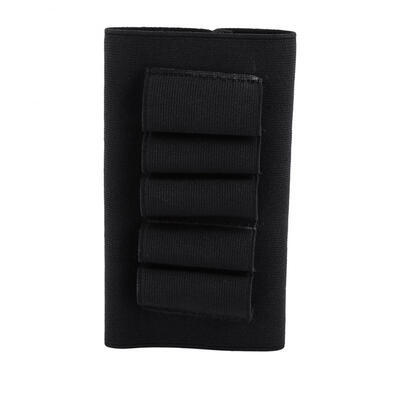 

Greensen Black Shotgun Rifle 5 Shells Buttstock Hunting Cartridge Holder Shotgun Elastic Buttstock