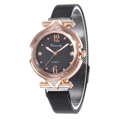 

Diamond magnet magnet strap digital pattern ladies watch student simple quartz watch