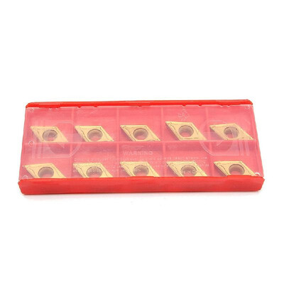 

10Pcs DCMT11T304-HM YBC251 DCMT3251-HM Carbide Inserts Cutter for Lathe Turning Tool Holder