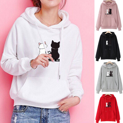 

Starmoon Womens Long Sleeve Hoodie Sweatshirt Casual Hooded Fashion Winter Autumn Tops